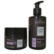 Kit para cabelos coloridos descoloridos e grisalhos blond hair salvatore