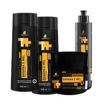 Kit para Cabelos Enfraquecidos e Sem Vida BARROMINAS Banana e Mel Completo