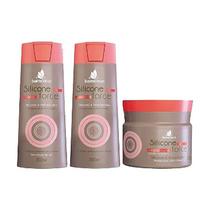 Kit para Cabelos Quebradiços e Fracos BARROMINAS Silicone Force Shampoo + Condicionador + Máscara