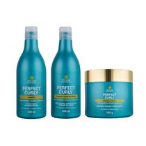 Kit Para Cachos Shampoo + Ativador + Máscara Curly 500G
