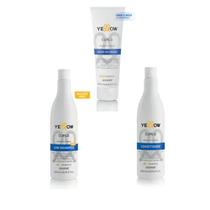 Kit para Cachos Shampoo Condicionador e Leave In Yellow Curls