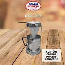 Kit Para Café em Alumínio com coador de Flanela