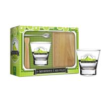 Kit Para Caipirinha O Importante é Ser Feliz 4 Peças - Brasfoot