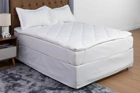 Kit Para Cama Com Pillow Top E Travesseiros Casal Queen