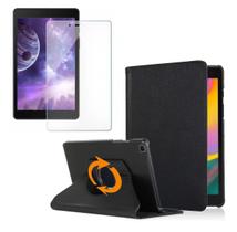 Kit para Capa Tablet Samsung Galaxy Tab A 8 T290 T295 Giratória + Película de Vidro - UP
