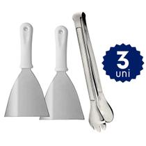 Kit para Chapeiro 3 Peças Inox Profissional Kit para Chapeiro 3 Peças Inox Profissional