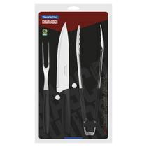 Kit para churrasco 3 pcs plenus preto tramontina