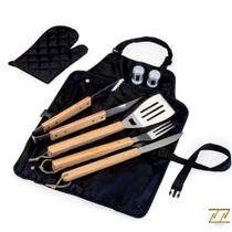 Kit Para Churrasco Com 8 Peças C/ Avental