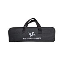 Kit para Churrasco com Bolsa + 5 Utensilios em Inox Ke Home