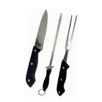 Kit para Churrasco Faca Chaira Garfo Kit para Churrasco Faca Chaira Garfo