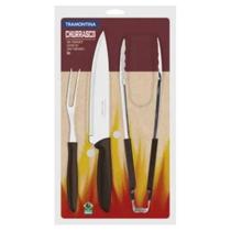 Kit para Churrasco Plenus Marrom 3 Peças Tramontina