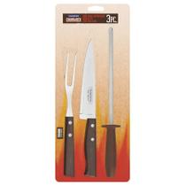 Kit para Churrasco Tramontina em Aço Inox 3 Peças