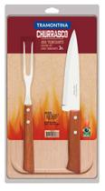 Kit Para Churrasco Tramontina Jogo Trinchante 3 Peças Kit Para Churrasco Tramontina Jogo Trinchante 3 Peças