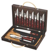 Kit para Churrasco Tramontina Jumbo Polywood 17 Peças Vermelho