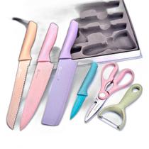 Kit Para Churrasqueiro Variado Colours Com 6Pcs Kit Para Churrasqueiro Variado Colours Com 6Pcs