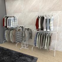 Kit para Closet com 3 peças cor branco modelo clst2b63 - Closet Fácil