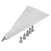 Kit para Confeitar 01 Saco + 06 Bicos em Aço Uny Home