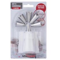 Kit para Confeitar 7 Peças Branco Unyhome UD191602 Kit para Confeitar 7 Peças Branco Unyhome UD191602
