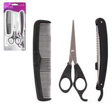 Kit para Cortar Cabelo 3Pcs Zein ZU2233 Kit para Cortar Cabelo 3Pcs Zein ZU2233