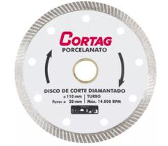 Kit para Corte e Acabamento Porcelanato (Lixa seca 50 + Rebolo 4" 120 + Suporte + Disco Cortag)