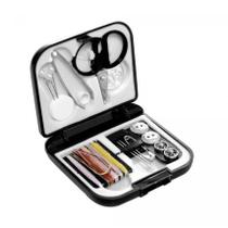Kit Para Costura + Case Para Viagem Black 6,5 x 7cm Lyor Kit Para Costura + Case Para Viagem Black 6,5 x 7cm Lyor