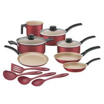 Kit para Cozinha 11 Peças Turim Antiaderente Starflon Max Vermelho - Tramontina