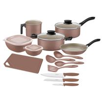 Kit para Cozinha 14 Peças Marrom Tramontina