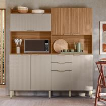 Kit para Cozinha Ambiente Pitaya Amêndola Nude Prime TX - Demóbile Kit para Cozinha Ambiente Pitaya Amêndola Nude Prime TX - Demóbile