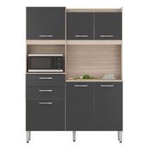 Kit Para Cozinha Harmonia Avena Grafito - Demóbile