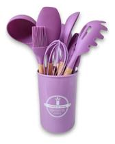 Kit Para Cozinha Utensílios Completo Gourmet Silicone 12pcs