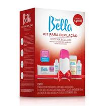 Kit Para Depilação Tampa Rosa + 4 Rollon Mel - Depil Bella