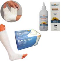 Kit Para Diabéticos Feridas Perna Bota Unna + Óleo Dermatrol Kit Para Diabéticos Feridas Perna Bota Unna + Óleo Dermatrol