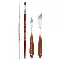 Kit para efeito marmore 4 peças pincel espatula para pintura 4490 condor Kit para efeito marmore 4 peças pincel espatula para pintura 4490 condor