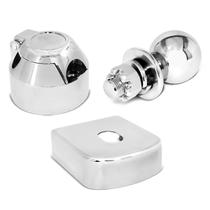 Kit para Engates com Bola Acabamento e Tomada Cromados