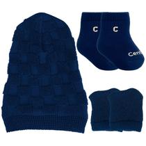 Kit Para Enxoval Bebê Saída Maternidade Recém Nascido Roupinha Touca Luva Meia - Centopé