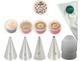 Kit Para Escrever Em Bento Cake Bicos-adaptador-sacos-mangas