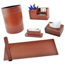 Kit para Escritório TOSCANA em Couro