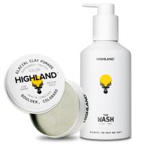 Kit para Estilizar Cabelo Highland Pomada Média Fixação Acabamento Fosco Kit para Estilizar Cabelo Highland Pomada Média Fixação Acabamento Fosco