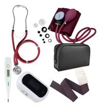 Kit Para Estudante De Enfermagem Completo Cor:Vinho