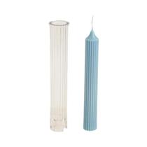Kit para Fabricação de Velas - Moldes Triangular, Quadrado e Redondo com Poste Longo
