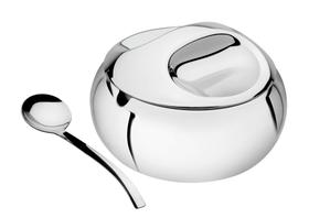Kit para Farinha Tramontina Service em Aço Inox 13,5 cm 2 Peças Kit para Farinha Tramontina Service em Aço Inox 13,5 cm 2 Peças