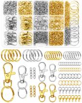 Kit para fazer chaveiros FIVEIZERO com 990 peças, conjunto DIY de metal Kit para fazer chaveiros FIVEIZERO com 990 peças, conjunto DIY de metal