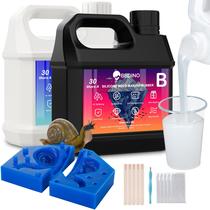 Kit para Fazer Moldes de Silicone BBDINO 30A 2 kg de Alta Resistência Kit para Fazer Moldes de Silicone BBDINO 30A 2 kg de Alta Resistência