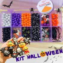 Kit Para Fazer Pulseiras Miçanga Halloween Dia Das Bruxas