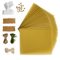 Kit para Fazer Velas CraftersAvenue com 20 Folhas de Cera de Abelha 25 x 20 cm