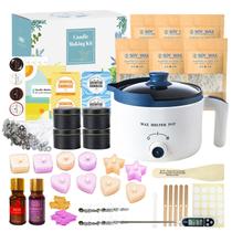Kit para Fazer Velas KQU com Panela Elétrica para Derreter Cera de Soja Kit para Fazer Velas KQU com Panela Elétrica para Derreter Cera de Soja