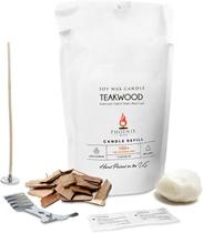 Kit para Fazer Velas Phoenix Wick 400 g com Aroma de Madeira de Teca Kit para Fazer Velas Phoenix Wick 400 g com Aroma de Madeira de Teca