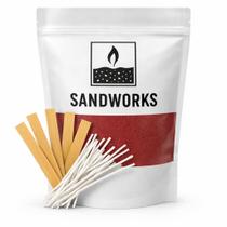 Kit para Fazer Velas SANDWORKS Areia de Cera 500 g com Pavio