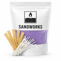 Kit para Fazer Velas SANDWORKS Areia de Cera 500 g com Pavio