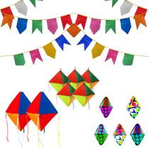 Kit Para Festa Junina 13 Peças Decoração E Diversão